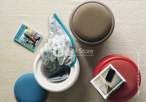 Пуф Calligaris Candy, Plastic matt light green and Fabric smoke grey