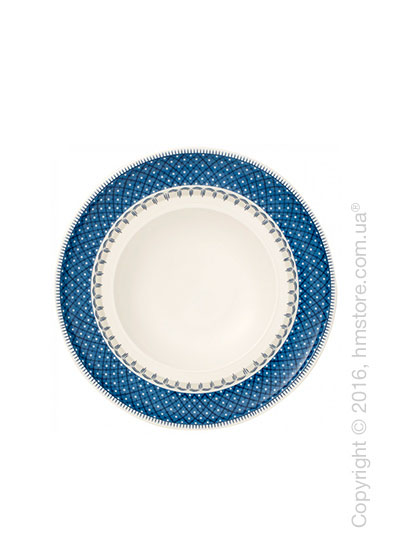Тарелка столовая глубока Villeroy & Boch коллекция Casale Blu