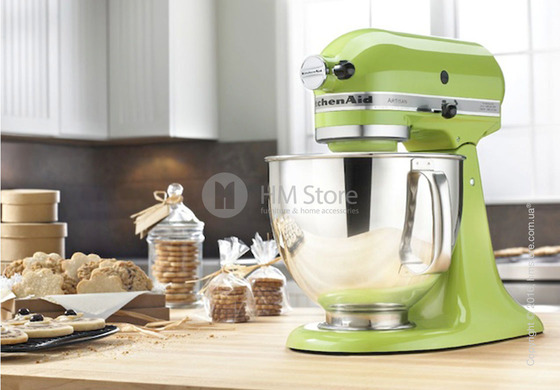 Планетарный миксер KitchenAid Artisan Series 5-Quart Tilt-Head Stand Mixer Plus Bowl 4.8 л, Green Apple. Купить