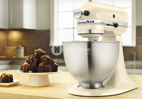 Планетарный миксер KitchenAid Artisan Series 5-Quart Tilt-Head Stand Mixer 4.8 л, Almond Cream. Купить