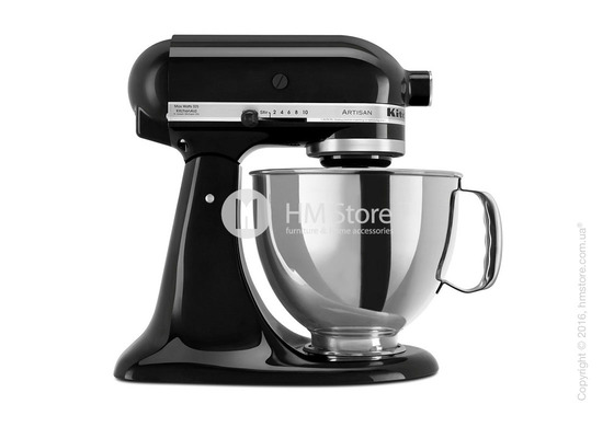 Планетарный миксер KitchenAid Artisan Series 5-Quart Tilt-Head Stand Mixer 4.8 л, Onyx Black. Купить