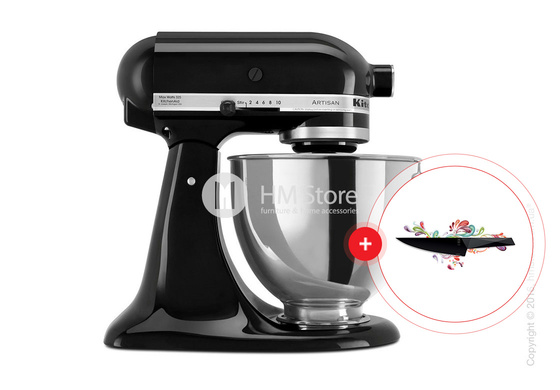 Планетарный миксер KitchenAid Artisan Series 5-Quart Tilt-Head Stand Mixer 4.8 л, Onyx Black. Купить