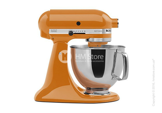 Планетарный миксер KitchenAid Artisan Series 5-Quart Tilt-Head Stand Mixer Plus Bowl 4.8 л, Tangerine. Купить