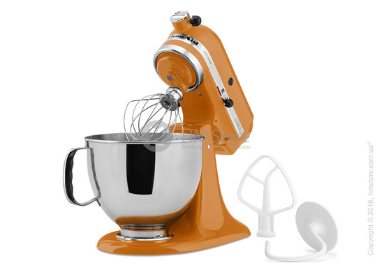 Планетарный миксер KitchenAid Artisan Series 5-Quart Tilt-Head Stand Mixer Plus Bowl 4.8 л, Tangerine. Купить