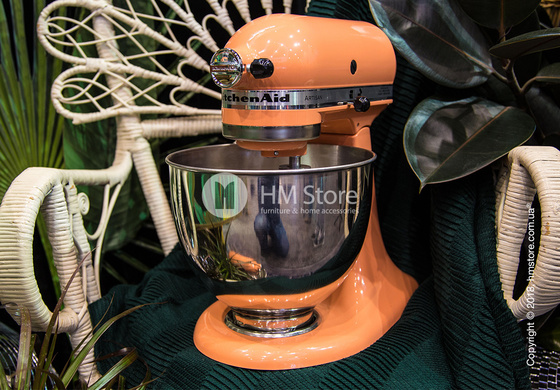Планетарный миксер KitchenAid Artisan Series 5-Quart Tilt-Head Stand Mixer Plus Bowl 4.8 л, Tangerine. Купить