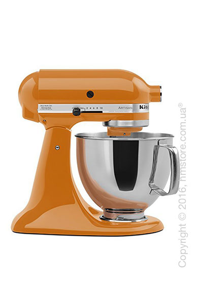 Планетарный миксер KitchenAid Artisan Series 5-Quart Tilt-Head Stand Mixer Plus Bowl 4.8 л, Tangerine. Купить