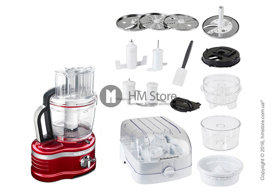 Кухонный комбайн KitchenAid Artisan Pro Line® Series 16-Cup Food Processor 4.0 л, Candy Apple Red