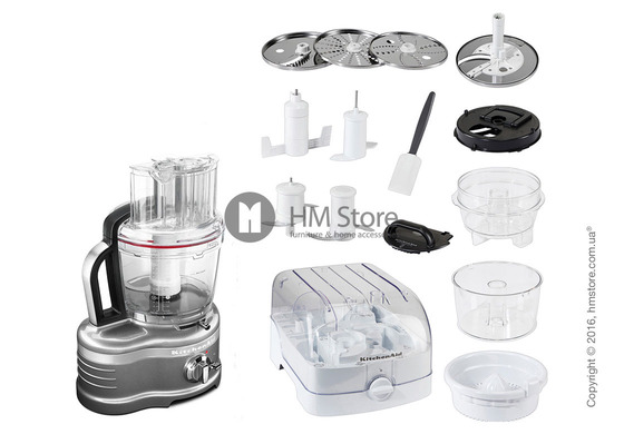 Кухонный комбайн KitchenAid Artisan Pro Line® Series 16-Cup Food Processor 4.0 л, Medallion Silver. Купить