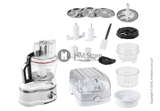 Кухонный комбайн KitchenAid Artisan Pro Line® Series 16-Cup Food Processor 4.0 л, Frosted Pearl White. Купить