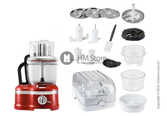 Кухонный комбайн KitchenAid Artisan Pro Line® Series 16-Cup Food Processor 4.0 л, Empire Red. Купить Кухонный комбайн KitchenAid Artisan Pro Line® Series 16-Cup Food Processor 4.0 л, Empire Red. Купить
