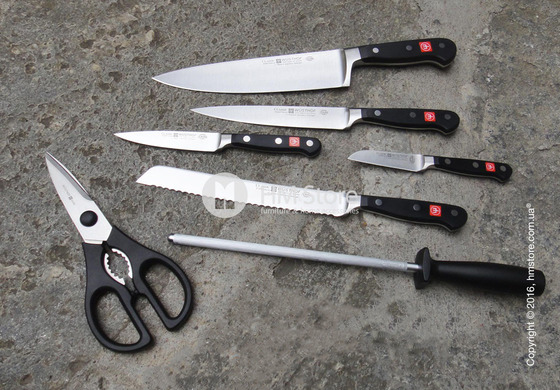 Набор ножей на подставке Wüsthof Knife block коллекция Classic, 7 предметов, Black