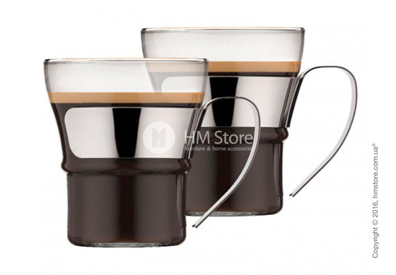 Набор чашек со стальной ручкой Bodum Assam 300 мл на 2 персоны  