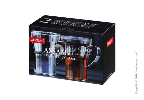 Набор чашек со стальной ручкой Bodum Assam 350 мл на 2 персоны