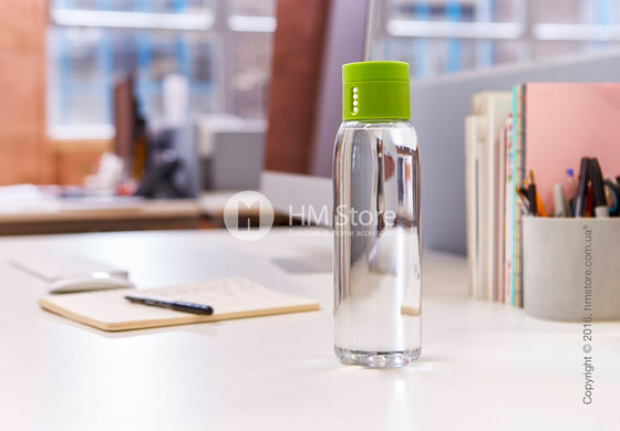 Бутылка для воды Joseph Joseph Dot with Hydration Counting Lid, Green 600 мл