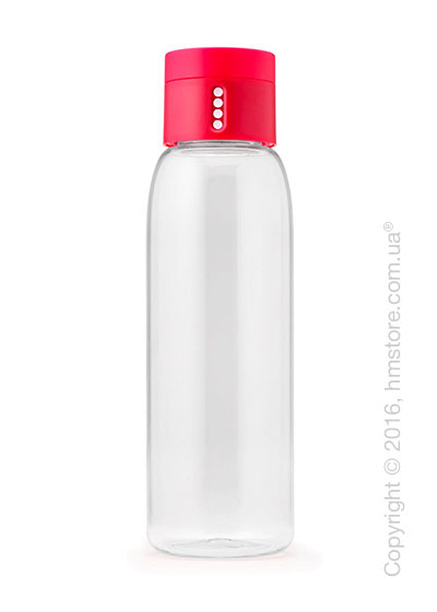 Бутылка для воды Joseph Joseph Dot with Hydration Counting Lid, Pink 600 мл