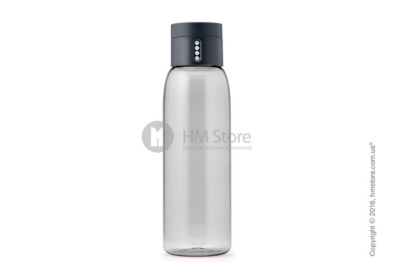 Бутылка для воды Joseph Joseph Dot with Hydration Counting Lid, Grey 600 мл