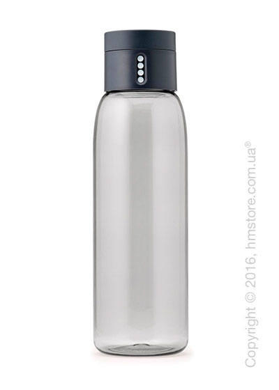 Бутылка для воды Joseph Joseph Dot with Hydration Counting Lid, Grey 600 мл