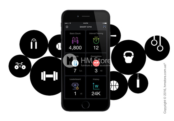 Умная скакалка Tangram Smart Rope, XS size, Chrome