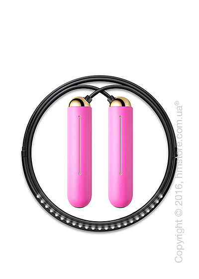 Умная скакалка Tangram Smart Rope, S size, Gold + силиконовые накладки Pink Soft Grip