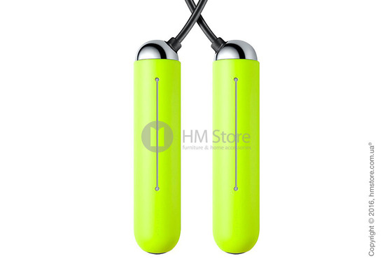 Умная скакалка Tangram Smart Rope, S size, Chrome + силиконовые накладки Green Soft Grip