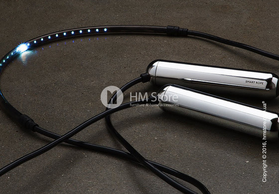 Умная скакалка Tangram Smart Rope, XS size, Black + силиконовые накладки Green Soft Grip