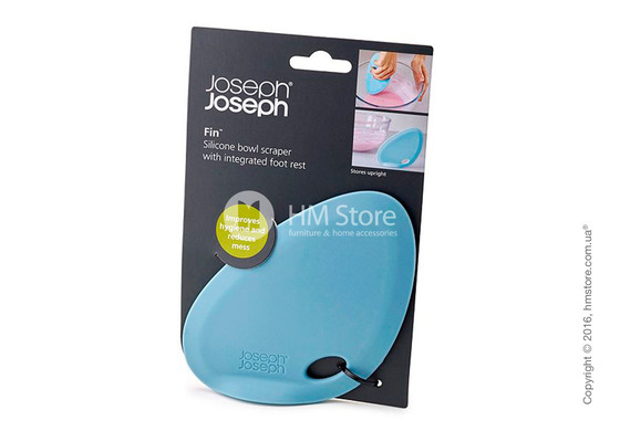 Силиконовая лопатка-скребок Joseph Joseph Fin Silicone Bowl Scraper, Blue