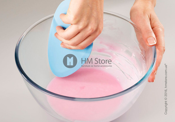 Силиконовая лопатка-скребок Joseph Joseph Fin Silicone Bowl Scraper, Blue