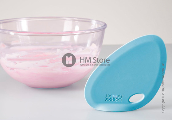Силиконовая лопатка-скребок Joseph Joseph Fin Silicone Bowl Scraper, Blue