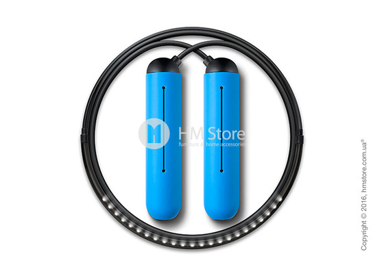Умная скакалка Tangram Smart Rope, XL size, Black + силиконовые накладки Blue Soft Grip Умная скакалка Tangram Smart Rope, XL size, Black + силиконовые накладки Blue Soft Grip