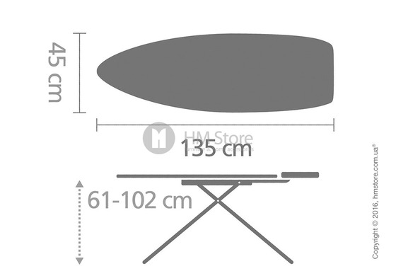 Гладильная доска Brabantia Heat Resistant Parking Zone, Metallic Grey and Lavender Гладильная доска Brabantia Heat Resistant Parking Zone, Metallic Grey and Lavender