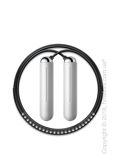 Умная скакалка Tangram Smart Rope, S size, Chrome + силиконовые накладки Neutral Soft Grip