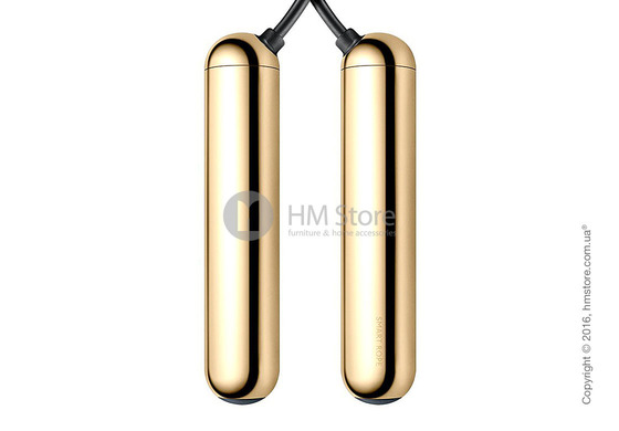 Умная скакалка Tangram Smart Rope, XS size, Gold + силиконовые накладки Blue Soft Grip