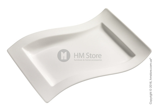 Тарелка столовая мелкая Villeroy & Boch коллекция New Wave, 33x24 см