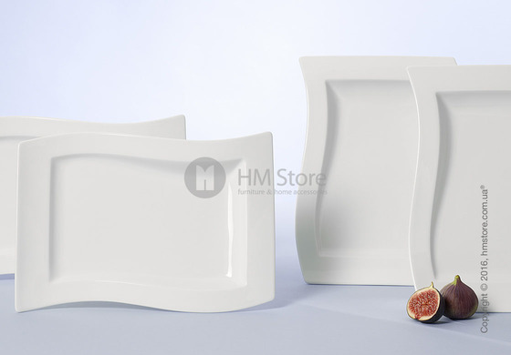 Тарелка столовая мелкая Villeroy & Boch коллекция New Wave, 33x24 см