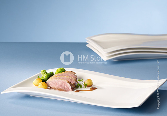 Тарелка столовая мелкая Villeroy & Boch коллекция New Wave, 33x24 см