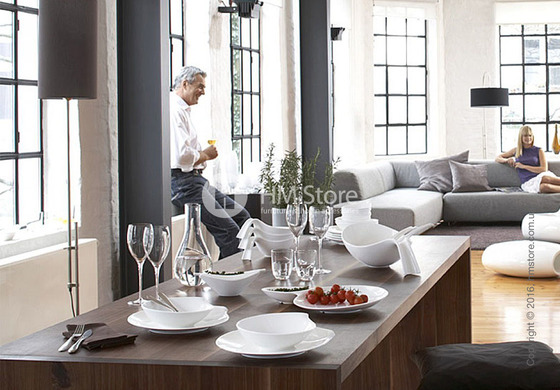 Тарелка столовая мелкая Villeroy & Boch коллекция Flow, 28 см Тарелка столовая мелкая Villeroy & Boch коллекция Flow, 28 см