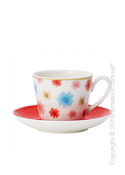 Чашка для эспрессо с блюдцем Villeroy & Boch коллекция Lina, 2 предмета, Cherry