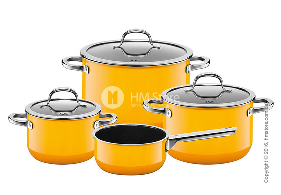 Набор кастрюль Silit коллекция Passion, 4 предмета, Yellow