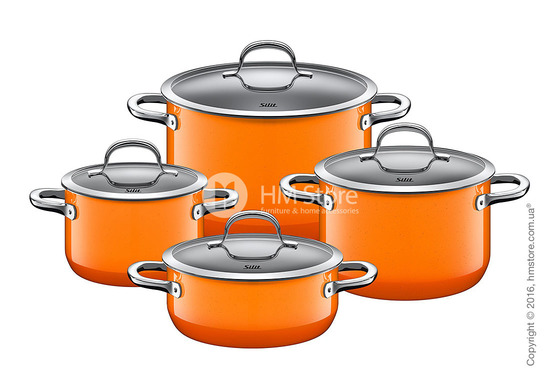 Набор кастрюль Silit коллекция Passion, 4 предмета, Orange
