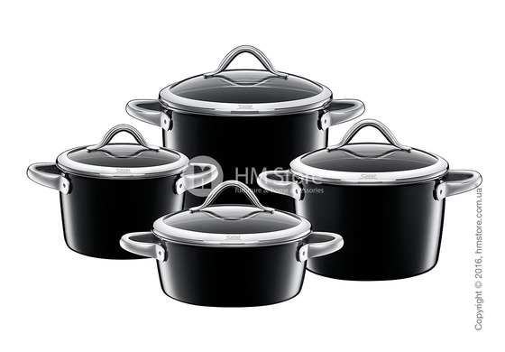 Набор кастрюль Silit коллекция Vitaliano Nero, 4 предмета