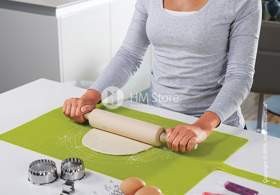 Коврик для раскатки теста Joseph Joseph Roll-up Baking Mat, Blue