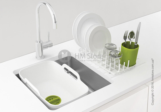 Емкость для мытья и сушки посуды Joseph Joseph Wash & Drain Plus, White