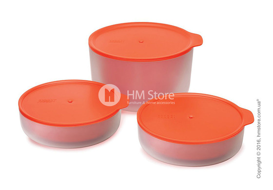 Набор емкостей для микроволновки Joseph Joseph M-Cuisine Cool-Touch Bowl Set, Orange