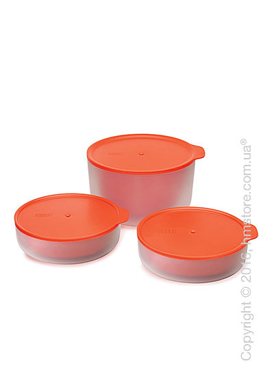 Набор емкостей для микроволновки Joseph Joseph M-Cuisine Cool-Touch Bowl Set, Orange