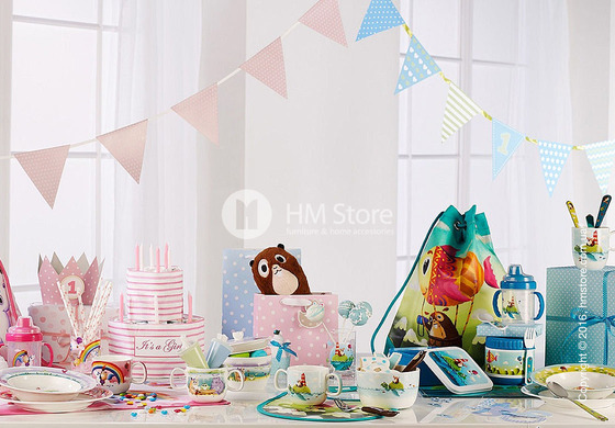 Ланчбокс детский с приборами Villeroy & Boch коллекция Chewy around the world, Blue