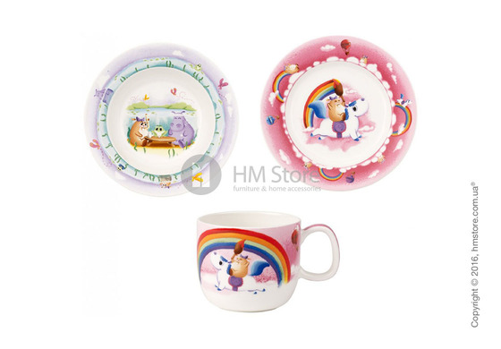 Набор детской посуды Villeroy & Boch коллекция Lily in Magicland, 3 предмета