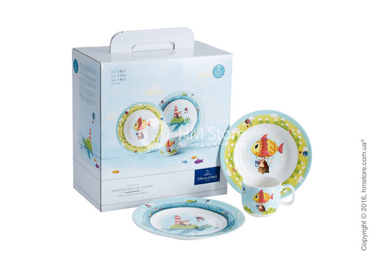 Набор детской посуды Villeroy & Boch коллекция Chewy around the world, 3 предмета