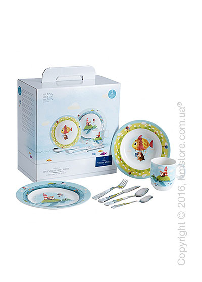 Набор детской посуды Villeroy & Boch коллекция Chewy around the world, 7 предметов