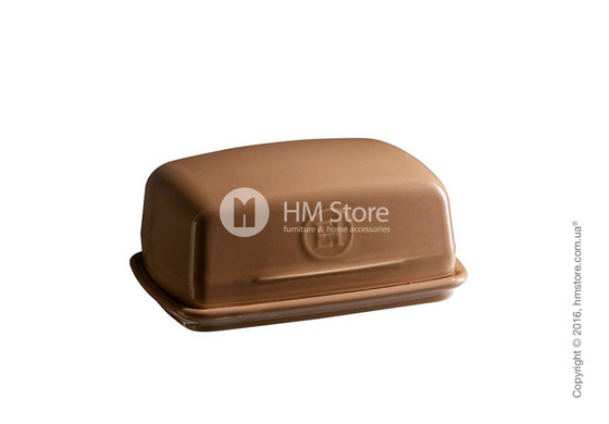 Емкость с крышкой для сливочного масла керамическая Emile Henry Butter Dish, Oak
