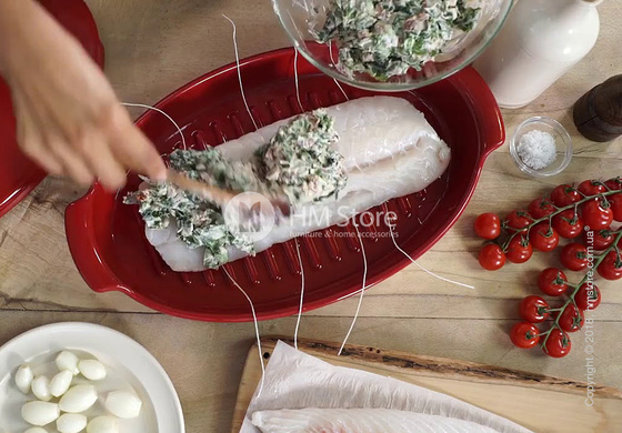 Форма для выпечки керамическая Emile Henry Plat A Papillote, Burgundy